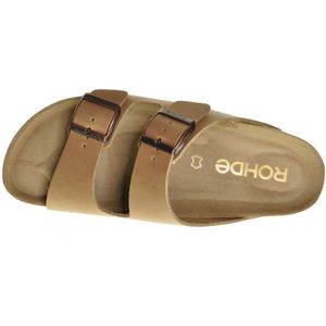 Rohde Slippers Leder Natur maat 45