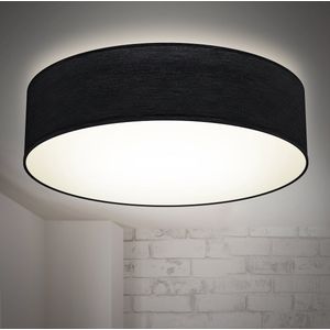 B.K.Licht - Plafonniére - Ø38cm - zwart - met E27 fitting