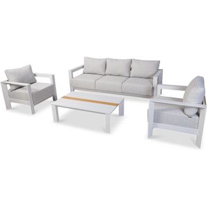 Lanterfant Loungeset Flip - Aluminium - Clay - 5 personen - Weerbestendig - Waterafstotend