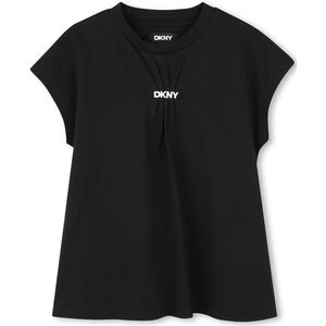 Dkny D62306 T-shirt Met Korte Mouwen Zwart 5 Years Jongens,Meisjes