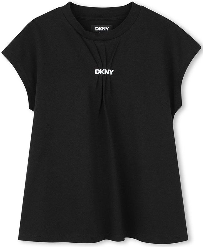 Dkny D62306 T-shirt Met Korte Mouwen Zwart 5 Years Jongens,Meisjes