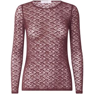 SisterS point T-shirt Gimas Ls 19551 Bordeaux Dames Maat - XS