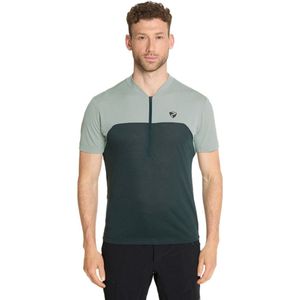 Ziener - Narius - Korte Mouw Wielertrui - Groen - Maat 52