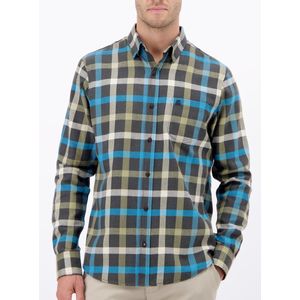 Lerros - Lange mouw overhemd - Heren - M - 661 NORDIC OLIVE - Katoen - 25N1497