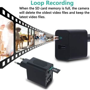 Spycam - Mini Bewakingscamera - Kleine Camera - Verborgen Camera - Spionage - Voor Thuis, Kantoor, Auto