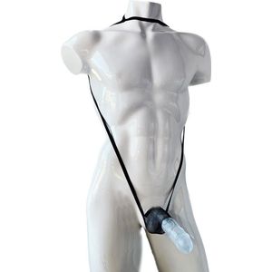 BamBella® - Erotische lingerie voor mannen - Kant Panty string voor heren sexy kleding voor koppels open kruis penis ring