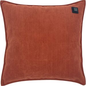 Warmpi® Draadloos Warmtekussen incl Warmpi® Powerbank (10.000mah) - Chenille Cognac - Elektrisch Verwarmd sierkussen heeft ook kabel van 3m voor opwarming via stopcontact of USB Poort - 3 standen - Afmeting 45x45cm - oplaadbaar infrarood kussen