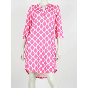 Hill Fashion - Jurk - Monique - Angella Milan - Roze - Maat S