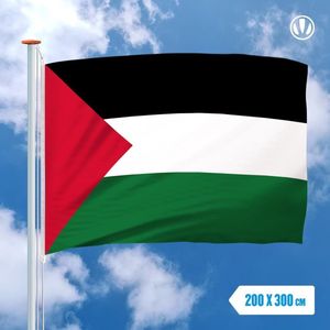 Vlag Palestina 200x300cm - Glanspoly