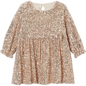 Festliches Baby Kleid - Goud - Met Pailletten