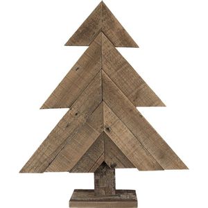 Decoratie Kerstboom 48*10*56 cm Bruin Hout Decoratief Figuur Decoratieve Accessoires Woonaccessoires