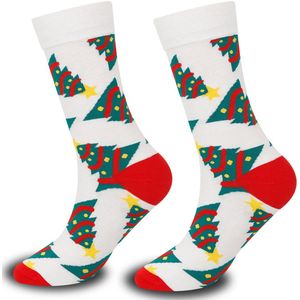 Kerstkousen - 21*7*23cm - Warme herfst- en winterkousen - Kerstkousen - Dikke warme kousen voor herfst en winter - Huis- en slaapkousen - Kousen tot halverwege de kuit - Kousen - Voeg kerstsfeer toe - Kerstcadeaukousen