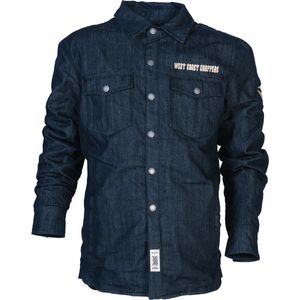 WCC West Coast Choppers Motorrad Hemd Riding Jacket Raw Denim Blue-S