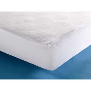 Inch Matrasbeschermer - Badstof - (hoekhoogte 30 cm ) White - B 160 x L 200 cm - Lits-jumeaux Waterdicht - Geschikt voor Standaard Matras/Boxspring/Matras + Topper - DHBAMPU160200-B 160 x L 200 cm