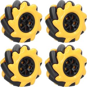 Allecto Plus - Bouwpakket voor slimme robot met Mecanum Wheel - DIY speelgoedcomponenten - 60 mm - 4 stuks