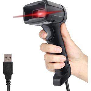 DD Qr Code Scanner - Barcode Draadloos - voor 1D 2D QR Codes - 16x7x6cm - Zwart