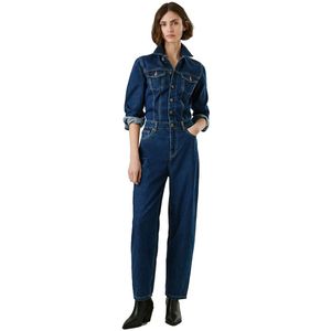 Pepe Jeans - PL2300002 - Jumpsuit - Blauw - Casual - Katoen - Denim - Lange Mouwen