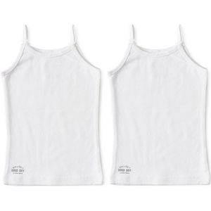 Little Label Hemd van Biologisch Katoen - set van 2 Wit