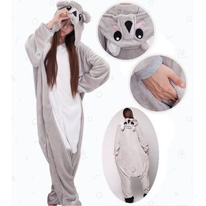 Koala onesie maat 122/128 - Dieren – Verkleedkleren - kinderen - jongens - meisjes - Huispak