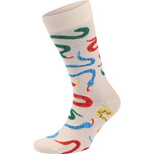 Happy Socks Sokken Snakes - Maat 41-46 - Heren - Grappige sokken - Halfhoge sokken