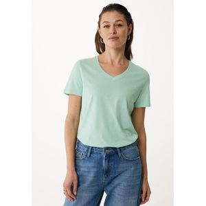Mexx Femmie V-neck T-shirt Light Mint Dames - Maat Xl