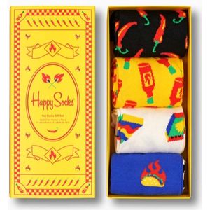 Happy Socks - Hot Box Gift Set - 4-pack - Unisex - Maat 36-40