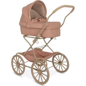 Konges Sløjd Poppenwagen/Doll Pram Vintage - Opvouwbaar - Mahogany Rose