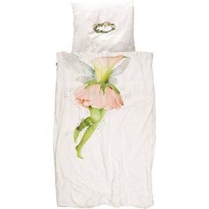 SNURK Fairy - Dekbedovertrek - Eenpersoons - 140x200/220 cm + 1 kussensloop 60x70 cm - Wit