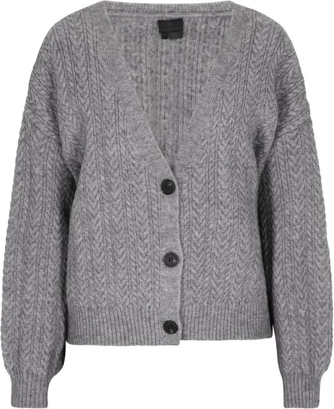 DreiMaster - Klassik - Gebreid Vest - Grijs