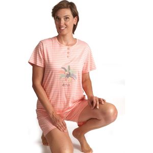 Cocodream dames shortama - maat M - Aloha - zalm