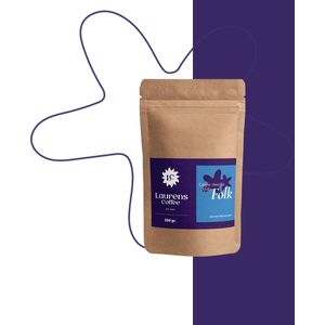 Laurens Coffee | Folk 1000 gram | tikje extra pit | Speciale koffiebonen | Lokaal, eerlijk, duurzaam, verse koffie