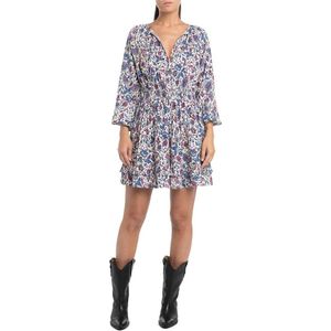 Replay - W9098 .000.74958 - Korte Jurk - Veelkleurig - Met Lange Mouwen