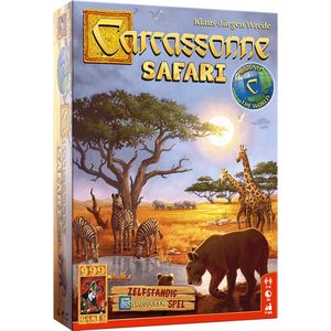 999 Games Carcassonne Safari - Bordspel voor alle leeftijden met savanne, dieren en punten
