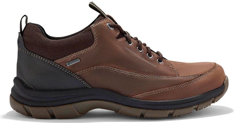 Clarks - Spypath Lo GTX - Leren Schoenen - Bruin - Casual - Buiten