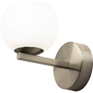 Lumidora Wandlamp 74693 - Voor binnen - HYERES - G9 - Staalgrijs - Metaal - Badkamerlamp - IP44