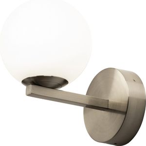 Lumidora Wandlamp 74693 - Voor binnen - HYERES - G9 - Staalgrijs - Metaal - Badkamerlamp - IP44