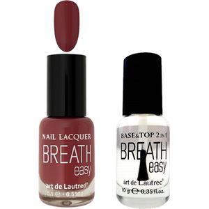 Halal Nagellak - BreathEasy - Nagellak no. 20 + Base&Top - Comi Deal - Waterdoorlatend - Luchtdoorlatend - Halal