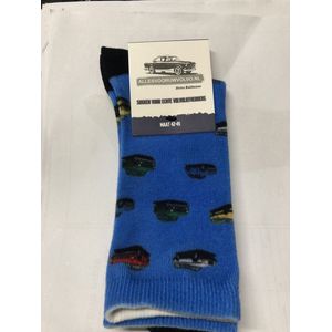 Vrolijke sokken maat 42-45 Blauw