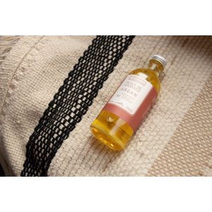 Biologische Massageolie met puur en eerlijke Arganolie - amber en sinasappel geur 100ml