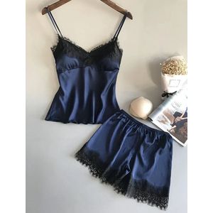 2-delige Erotische pyjama set - Top en Broek rokje - Sexy strapless - Mouwloos - Nachtkleding - Slapen - Uitdagende look