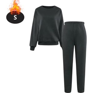 Nivard Joggingpak - Huispak - Volwassenen - Trainingspak - Comfortabel - Joggingsbroek - Tracksuit - Dames - Zilver - S