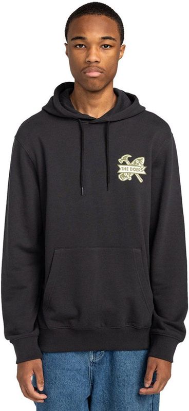 Element - Trui met Capuchon - Grijs - 70% Katoen 30% Gerecycled Katoen