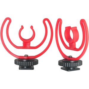 Interview Microfoon Shock Mount Beugel voor DSLR Camera - 2 Stuks - Perfect voor Video Blogging en Live Streaming