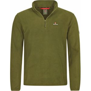 Fleecetrui voor heren - Hoody met halve ritssluiting voor herfst en winter