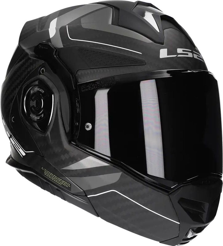 LS2 - Advant X Carbon - Modulaire Helm - Zilver - Grijs
