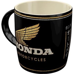 Koffie Mok / Beker / Tas - Honda Motorcycles Black / Gold