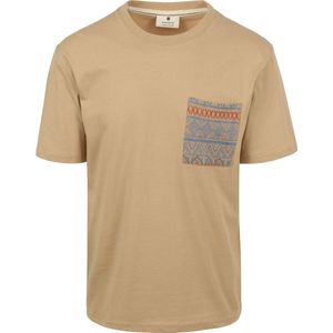 Anerkjendt Kikki T-shirt Jacquard Beige - Maat XL - Heren