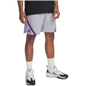 Under Armour Curry Mesh 4 Korte Broek Grijs L Man