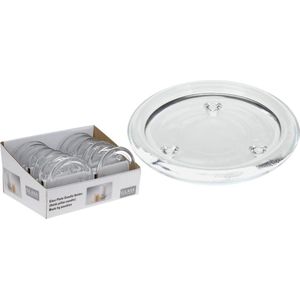 Kaarsplateau glas  10 stuks!