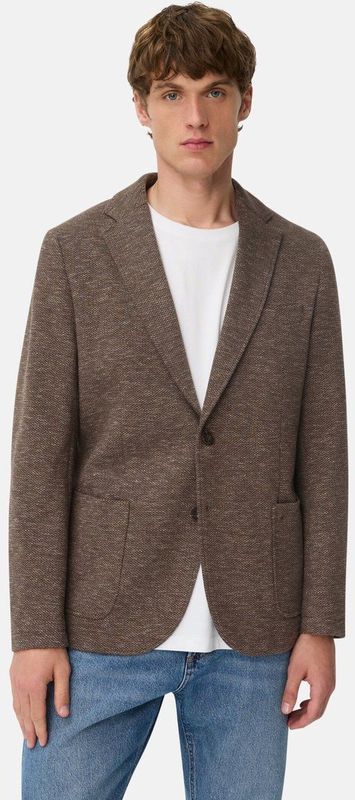 camel active 2-knoops colbert in katoenmix - Maat menswear-50 - Bruin